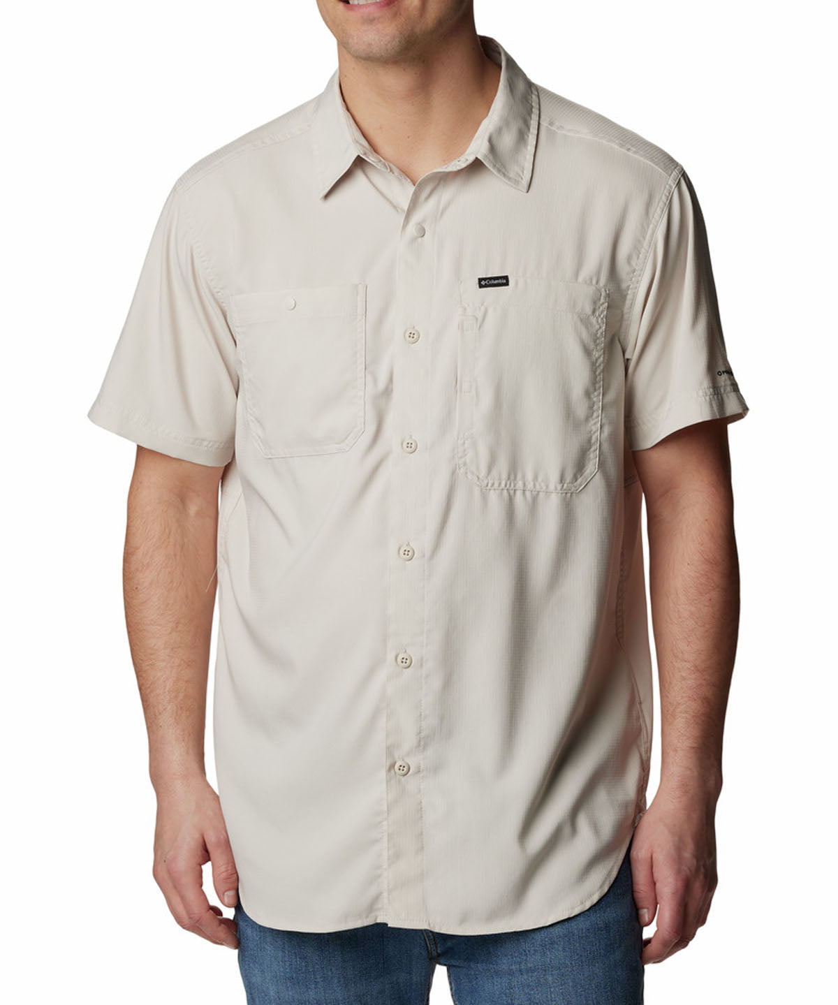Camisa Manga Corta Hombre Silver Ridge Utility Lite Beige Columbia