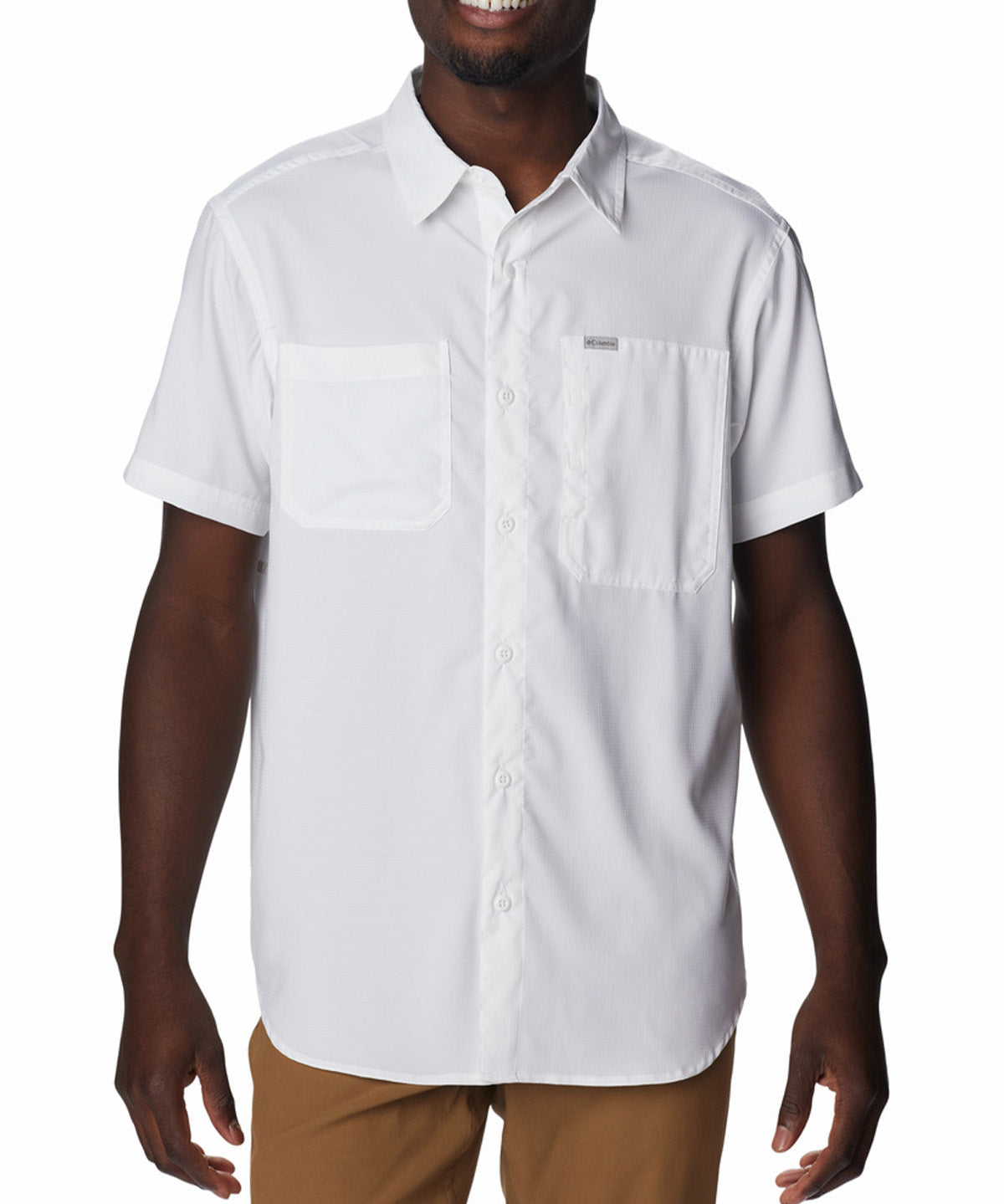 Camisa Manga Corta Hombre Silver Ridge Utility Blanco Columbia