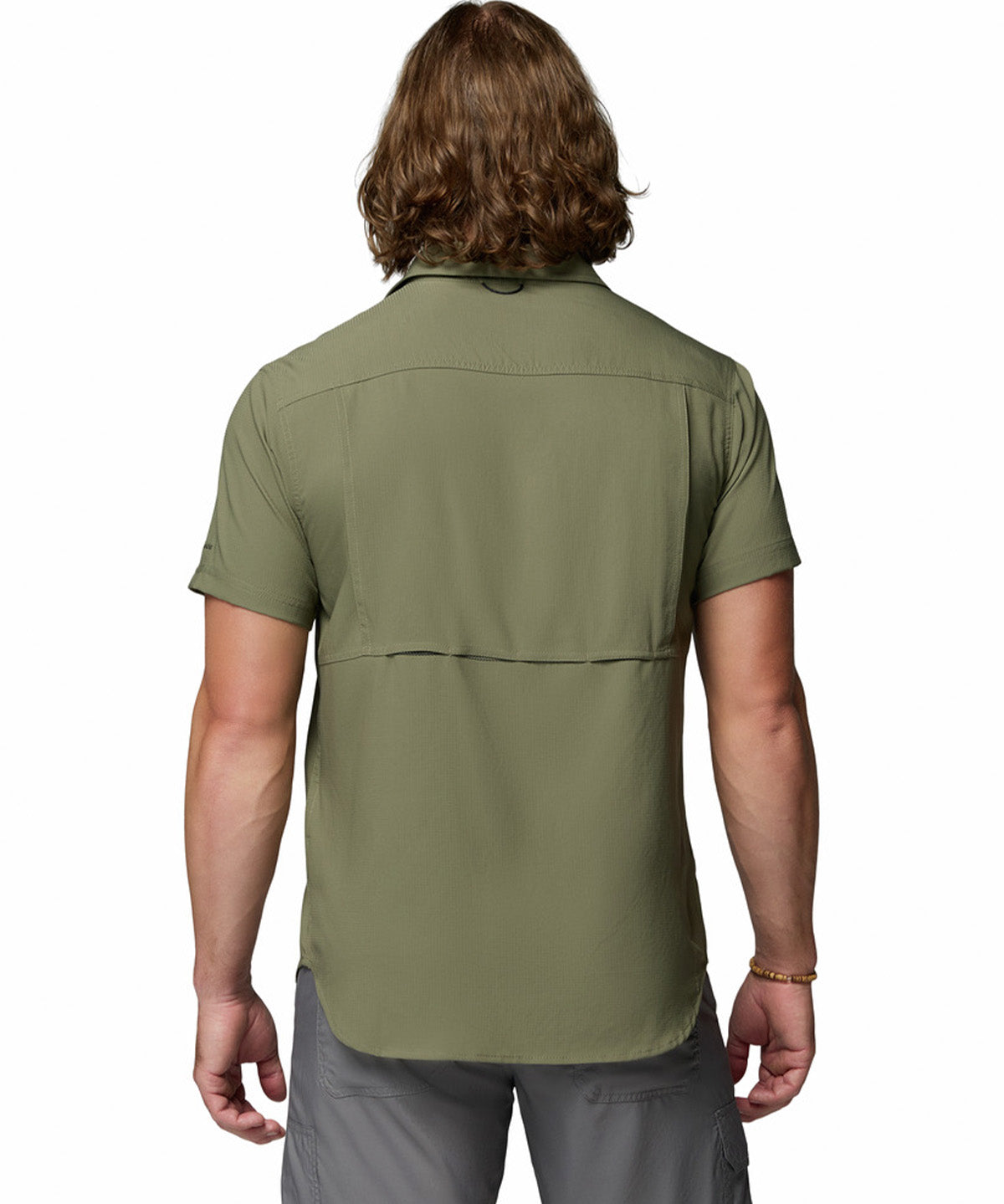 Camisa Manga Corta Hombre Silver Ridge Utility Gris Columbia
