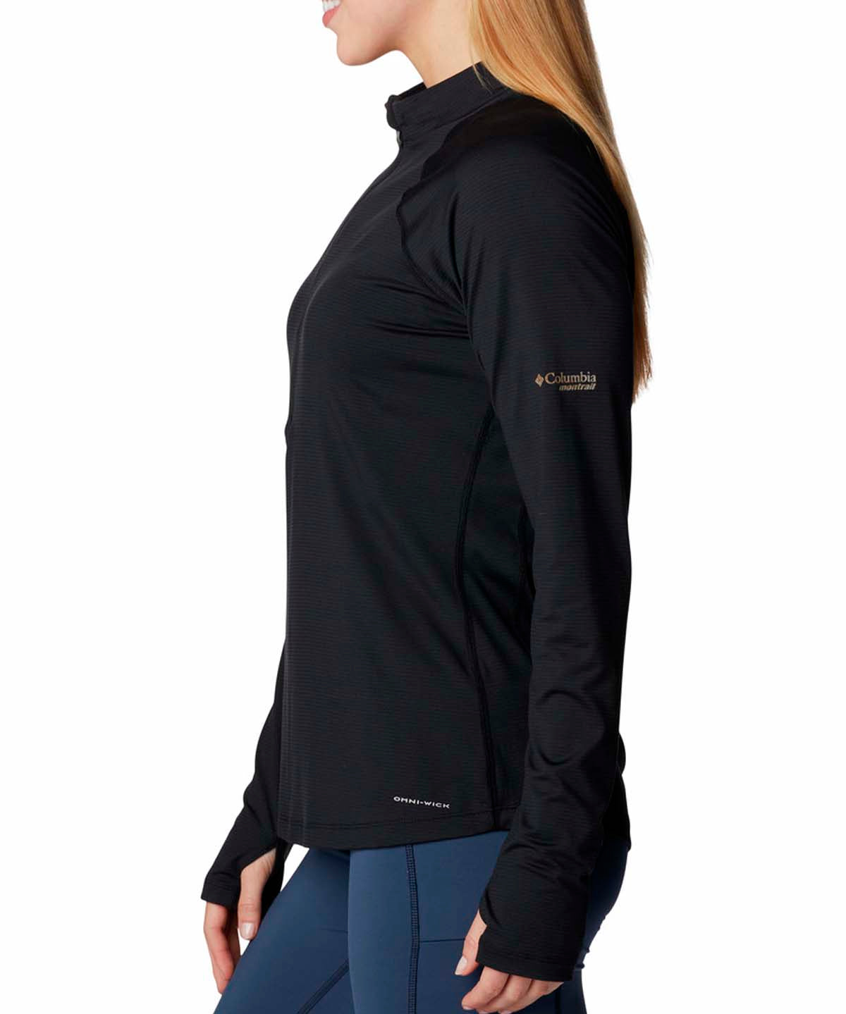 Polar Mujer Endle Trail 1/2 Zip Negro Columbia