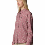 Camisa Manga Larga Mujer Silver Ridge Pattern Morado Columbia