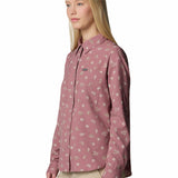 Camisa Manga Larga Mujer Silver Ridge Pattern Morado Columbia