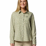 Camisa Manga Larga Mujer Silver Ridge Pattern Beige Columbia