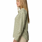 Camisa Manga Larga Mujer Silver Ridge Pattern Beige Columbia