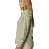 Camisa Manga Larga Mujer Silver Ridge Pattern Beige Columbia