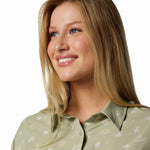 Camisa Manga Larga Mujer Silver Ridge Pattern Beige Columbia