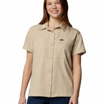 Camisa Manga Corta Mujer Silver Ridge Utility Beige Columbia