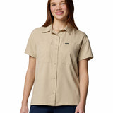 Camisa Manga Corta Mujer Silver Ridge Utility Beige Columbia