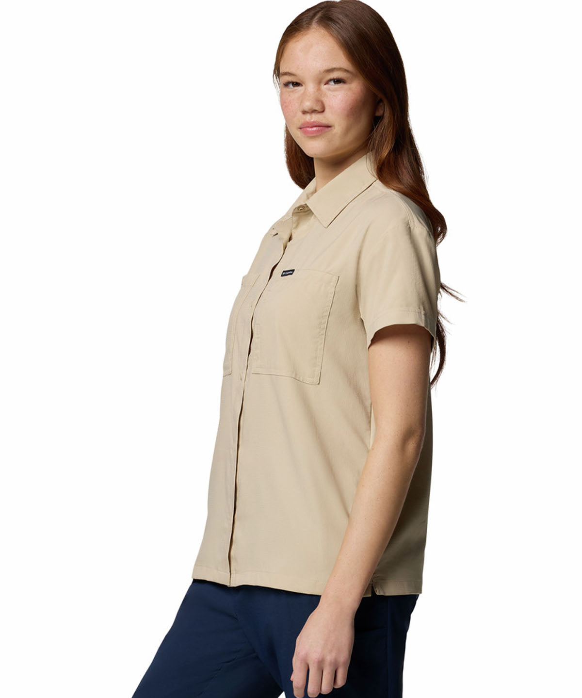 Camisa Manga Corta Mujer Silver Ridge Utility Beige Columbia