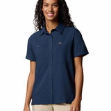 Camisa Manga Corta Mujer Silver Ridge Utility Azul Columbia