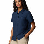 Camisa Manga Corta Mujer Silver Ridge Utility Azul Columbia