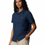 Camisa Manga Corta Mujer Silver Ridge Utility Azul Columbia
