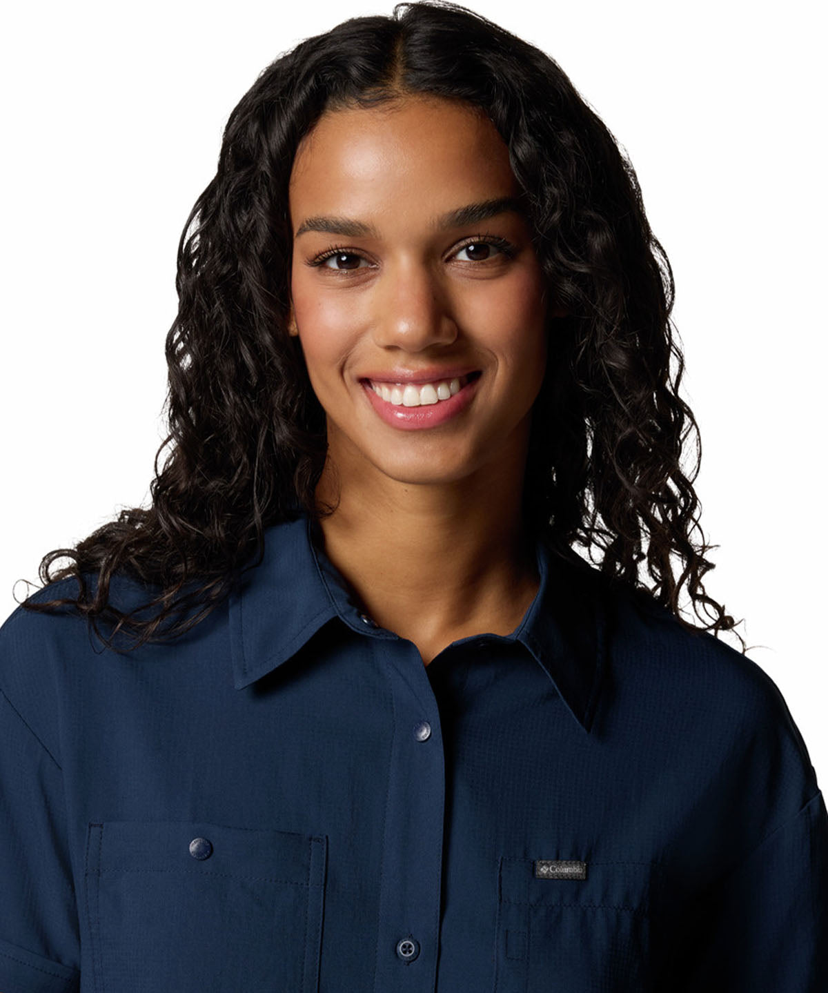Camisa Manga Corta Mujer Silver Ridge Utility Azul Columbia