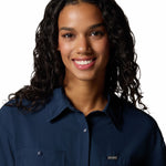 Camisa Manga Corta Mujer Silver Ridge Utility Azul Columbia