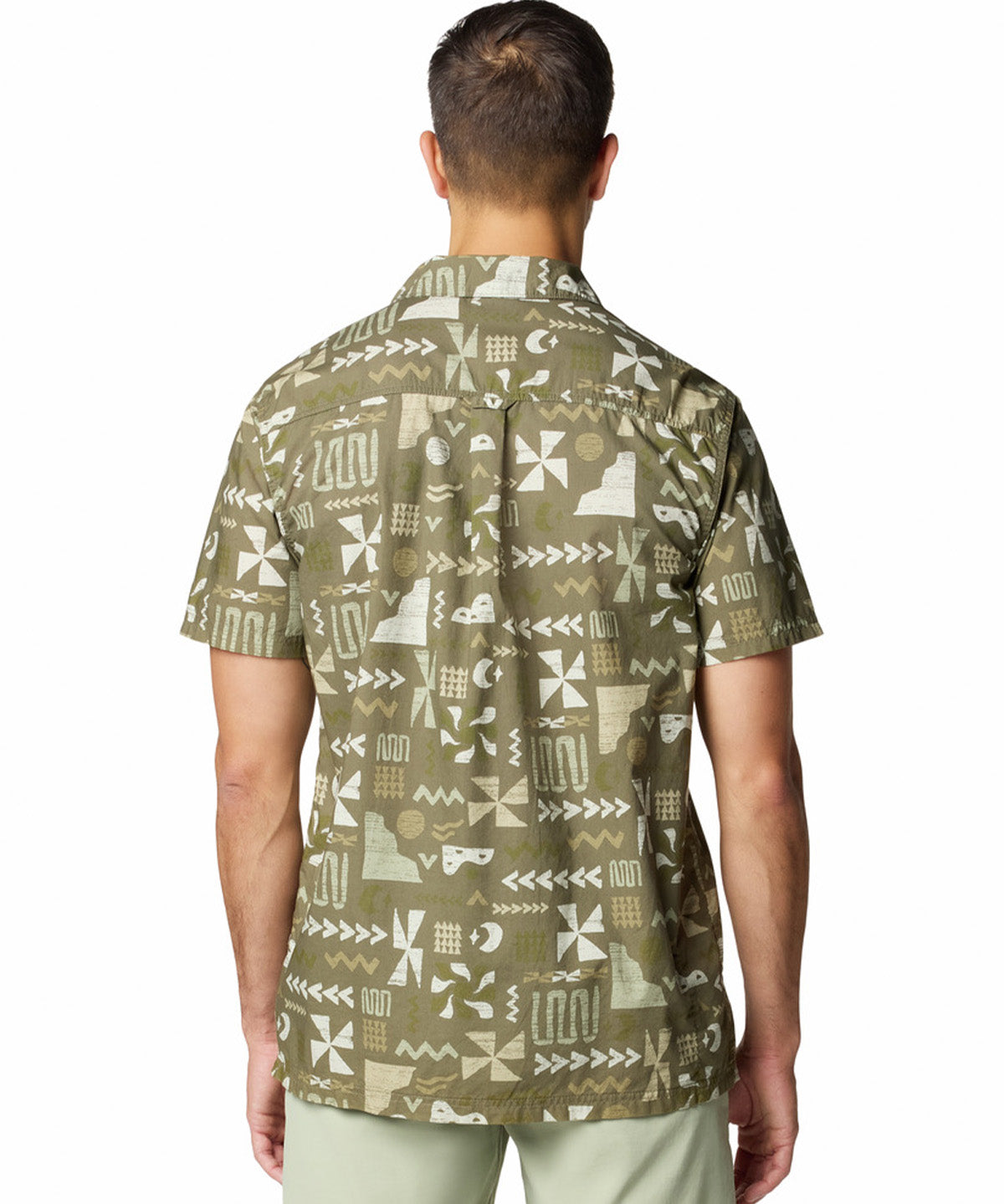 Camisa Manga Corta Hombre Pine Canyon Verde Columbia