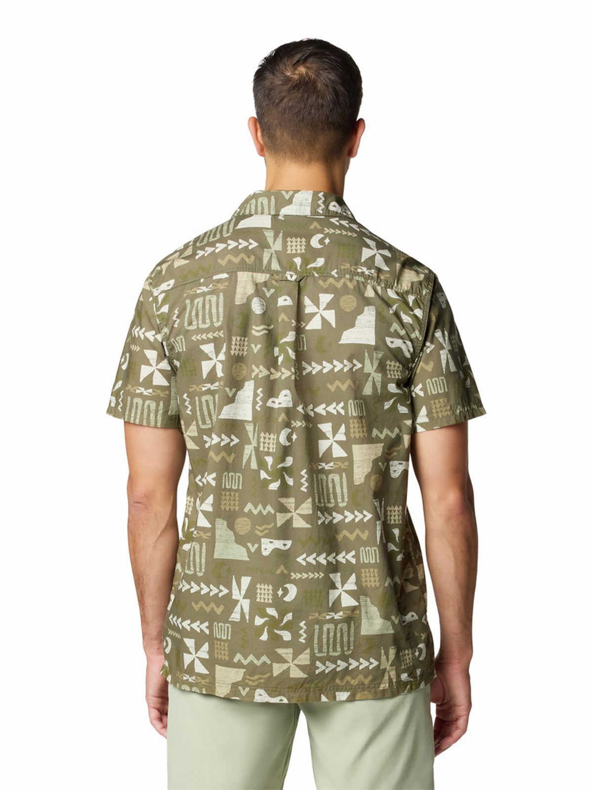 Camisa Manga Corta Hombre Pine Canyon Verde Columbia