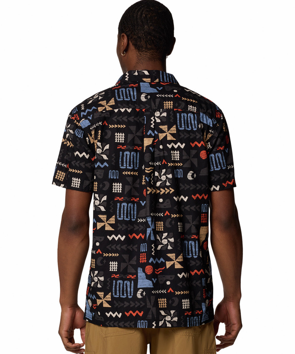 Camisa Manga Corta Hombre Pine Canyon Negro Columbia