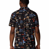 Camisa Manga Corta Hombre Pine Canyon Negro Columbia