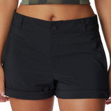 Short Mujer Silver Ridge Utility Negro Columbia