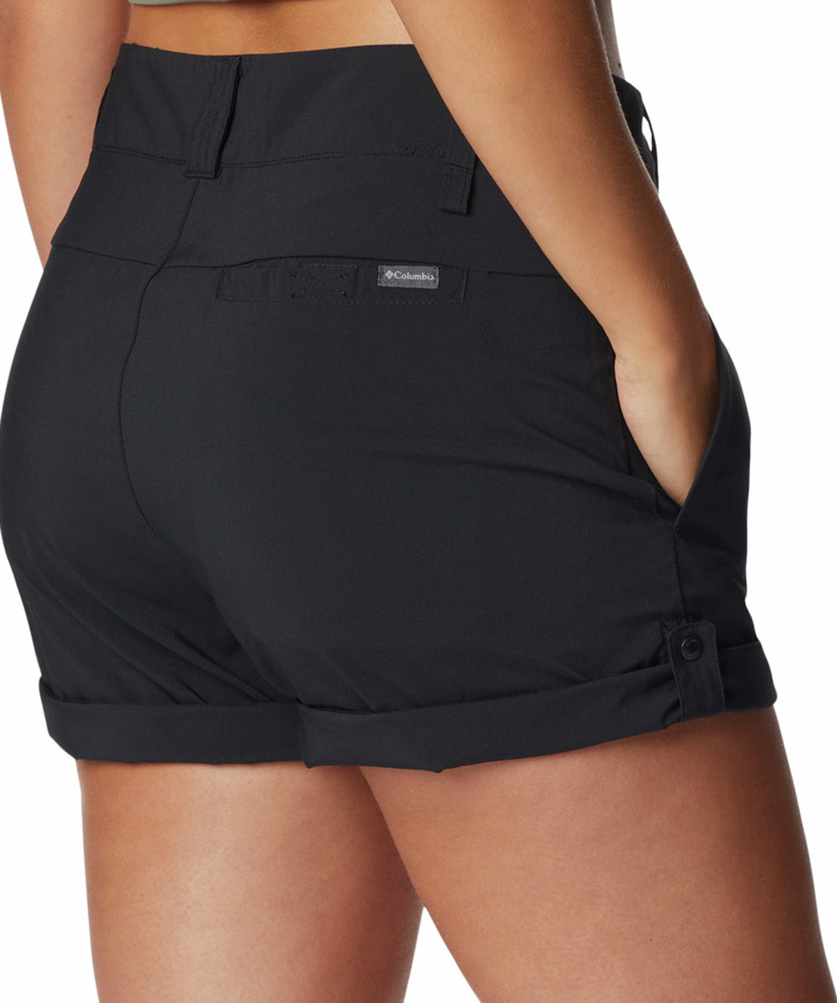 Short Mujer Silver Ridge Utility Negro Columbia