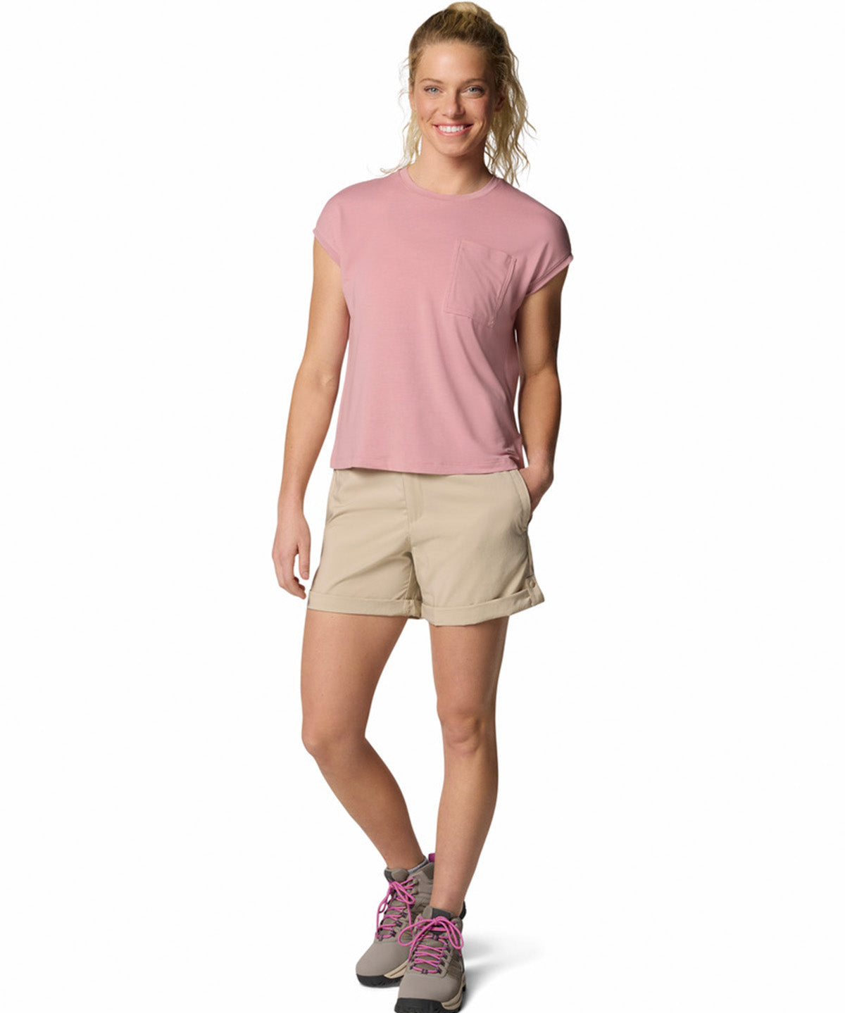 Short Mujer Silver Ridge Beige Columbia