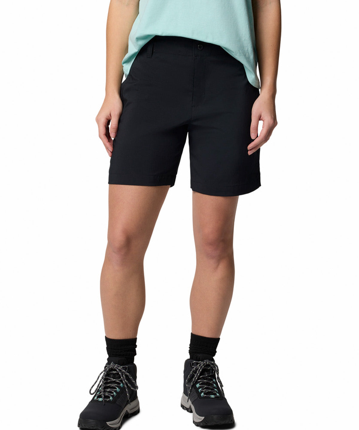Short Mujer Silver Ridge Negro Columbia