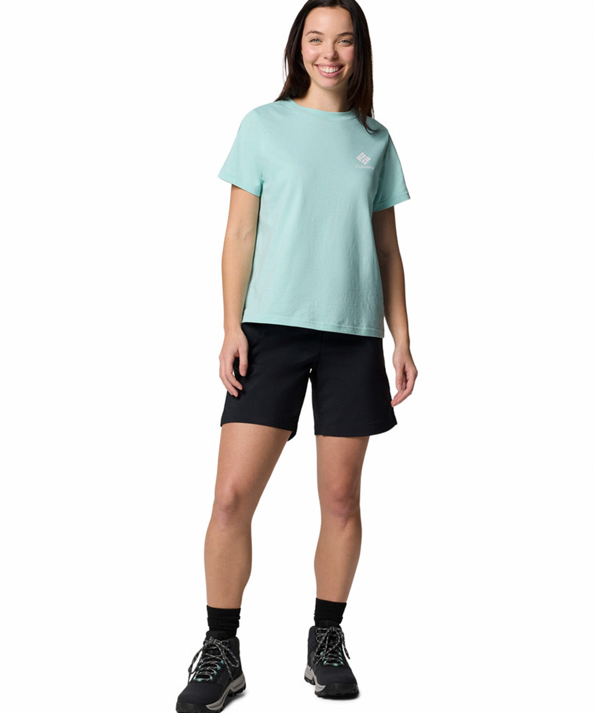 Short Mujer Silver Ridge Negro Columbia