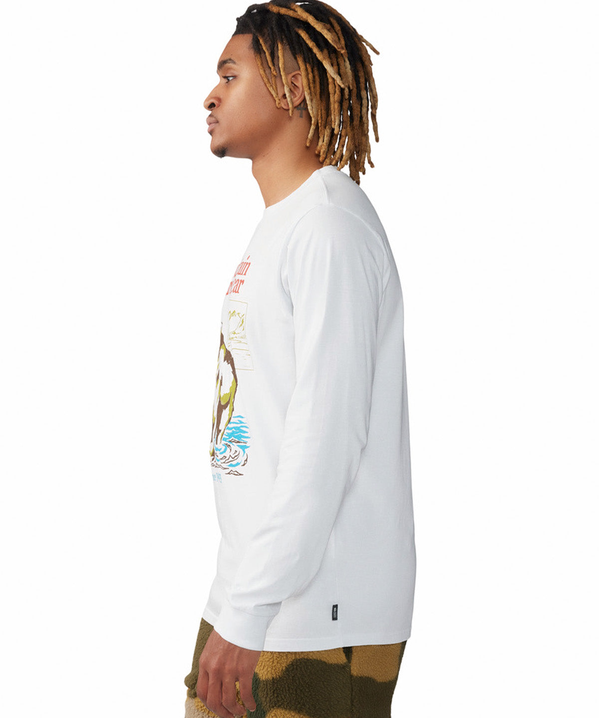 Polera Manga Larga Hombre River Bear¿ Gris Mountain Hardwear