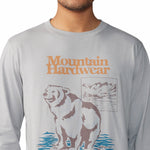 Polera Manga Larga Hombre River Bear¿ Gris Mountain Hardwear