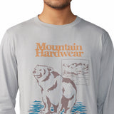 Polera Manga Larga Hombre River Bear¿ Gris Mountain Hardwear