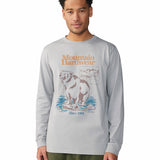 Polera Manga Larga Hombre River Bear¿ Gris Mountain Hardwear