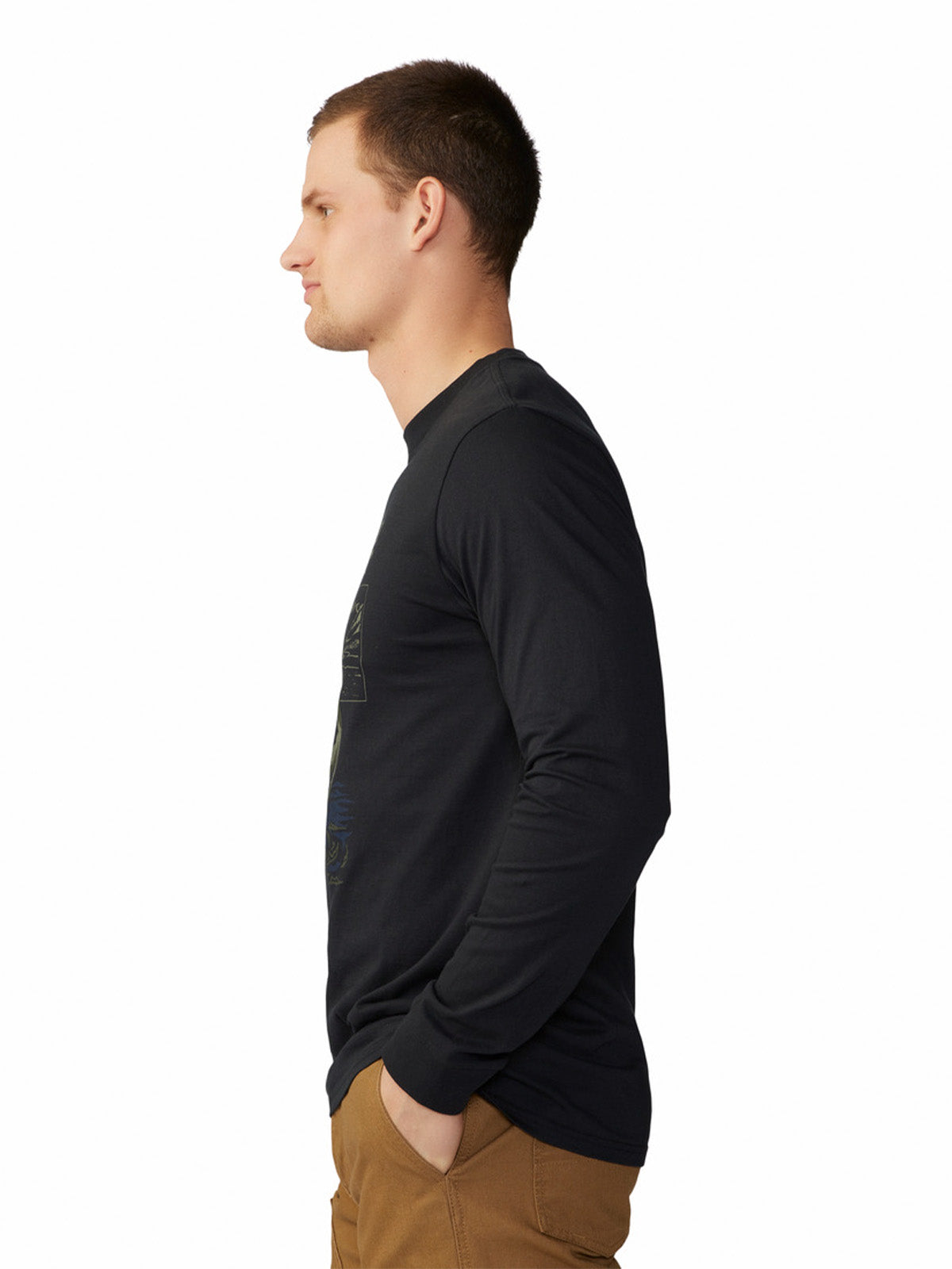 Polera Manga Larga Hombre River Bear¿ Negro Mountain Hardwear