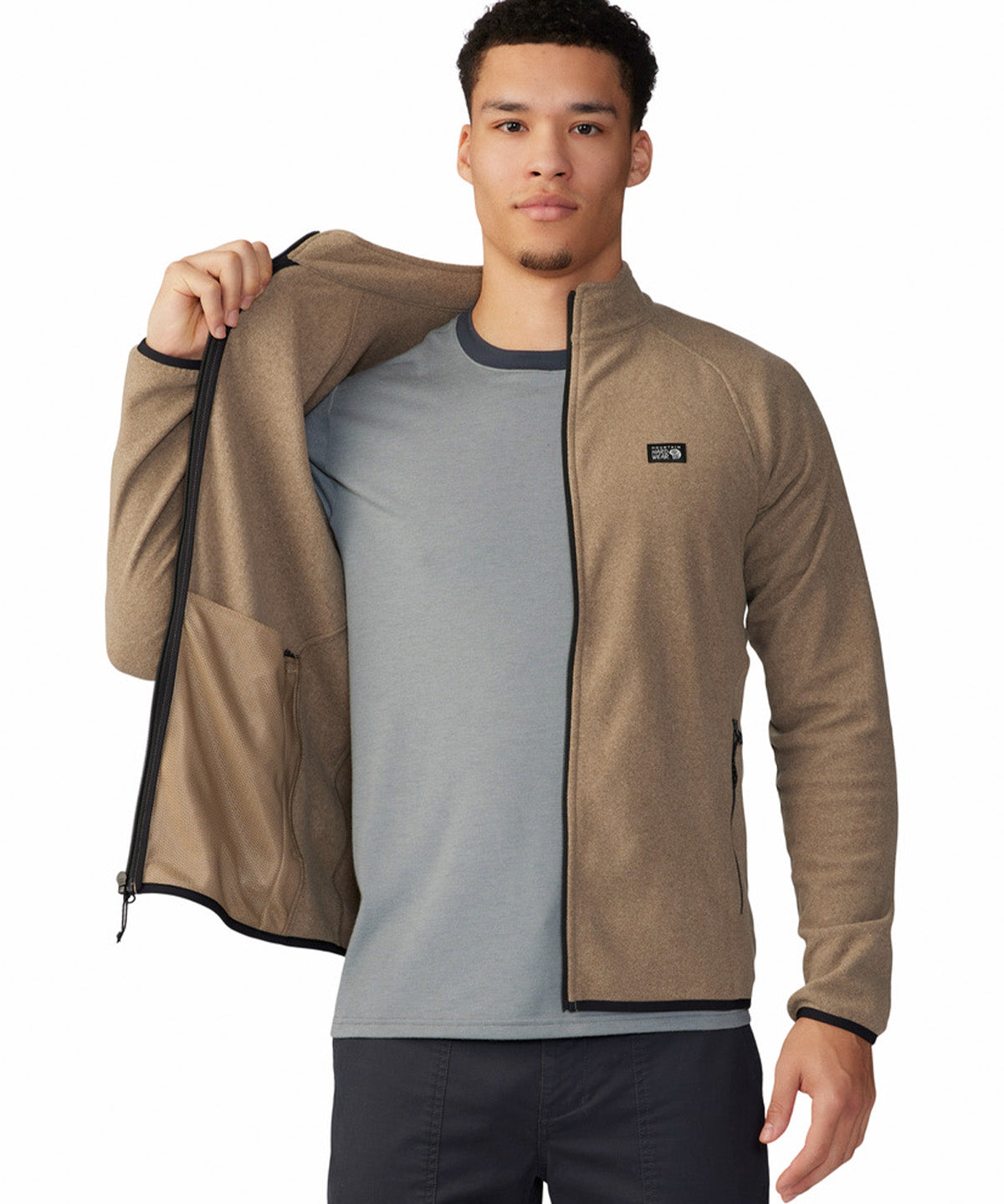 Polar Hombre Microchill¿ Full Zip Beige Mountain Hardwear