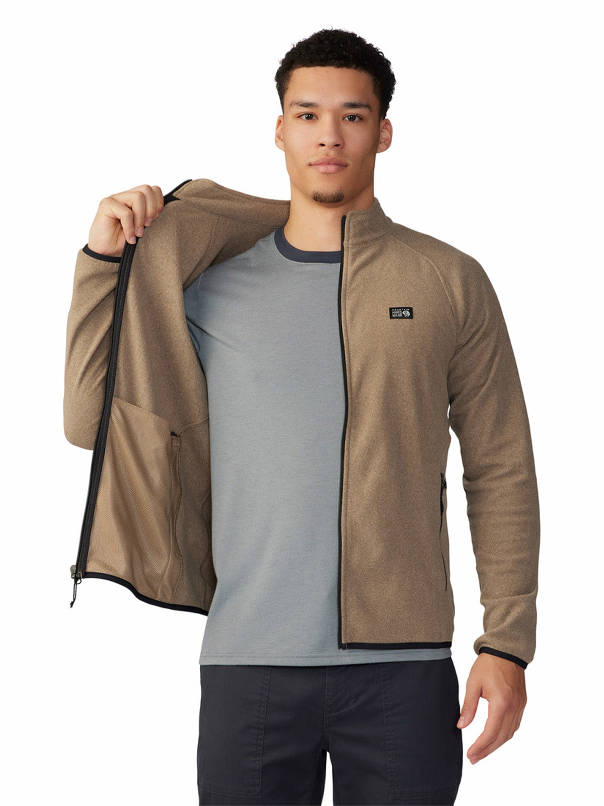 Polar Hombre Microchill¿ Full Zip Beige Mountain Hardwear