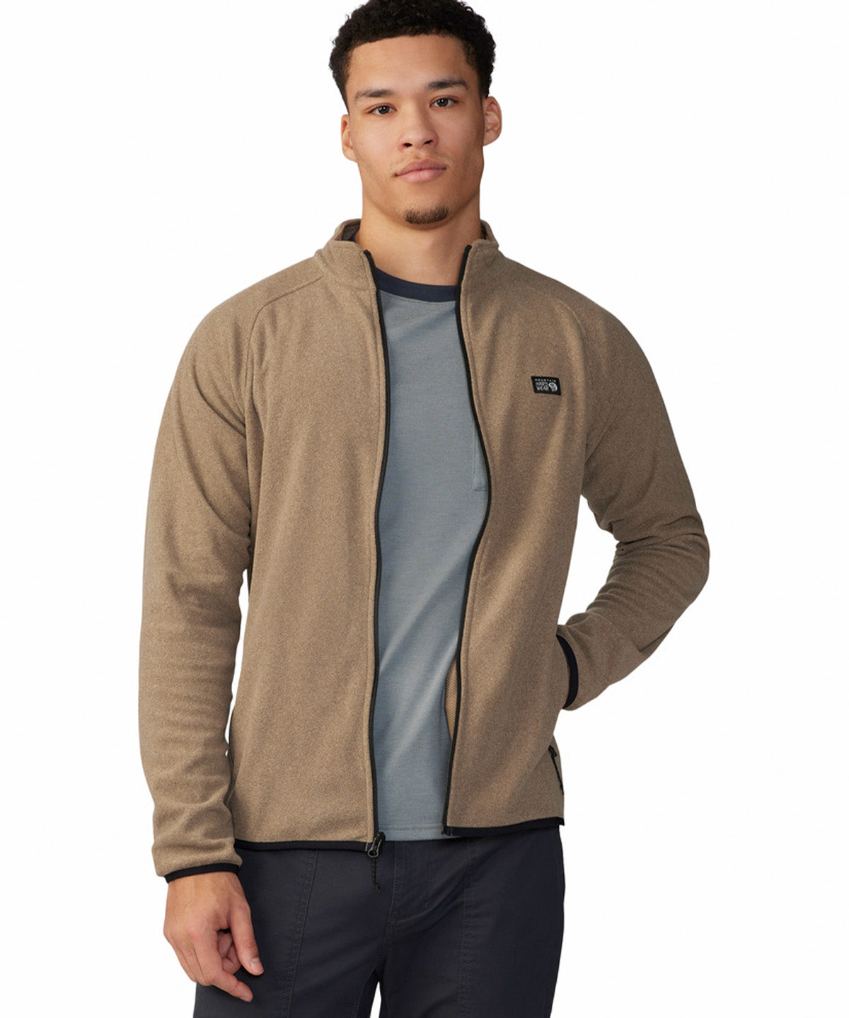 Polar Hombre Microchill¿ Full Zip Beige Mountain Hardwear
