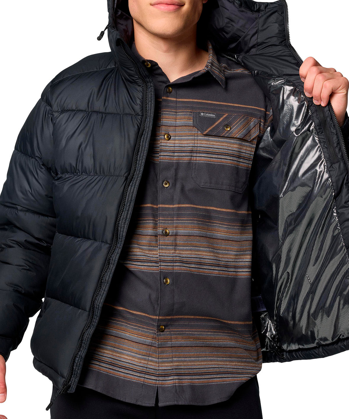 Parka Hombre Pike Lake II Hooded Negro Columbia