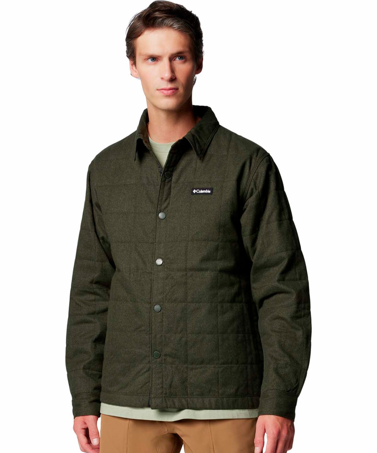 Camisa Manga Larga Hombre Landroamer Verde Columbia