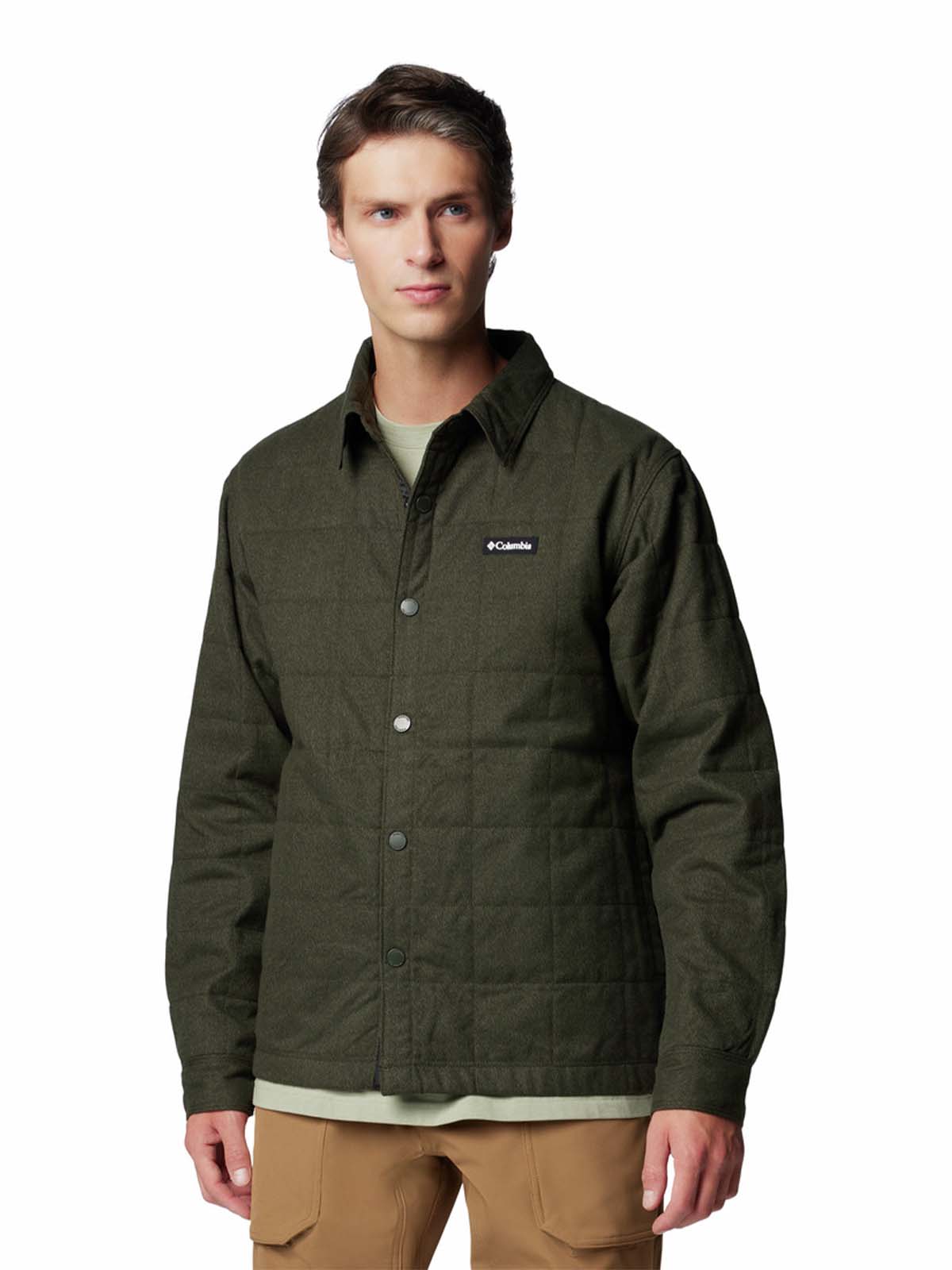 Camisa Manga Larga Hombre Landroamer Verde Columbia