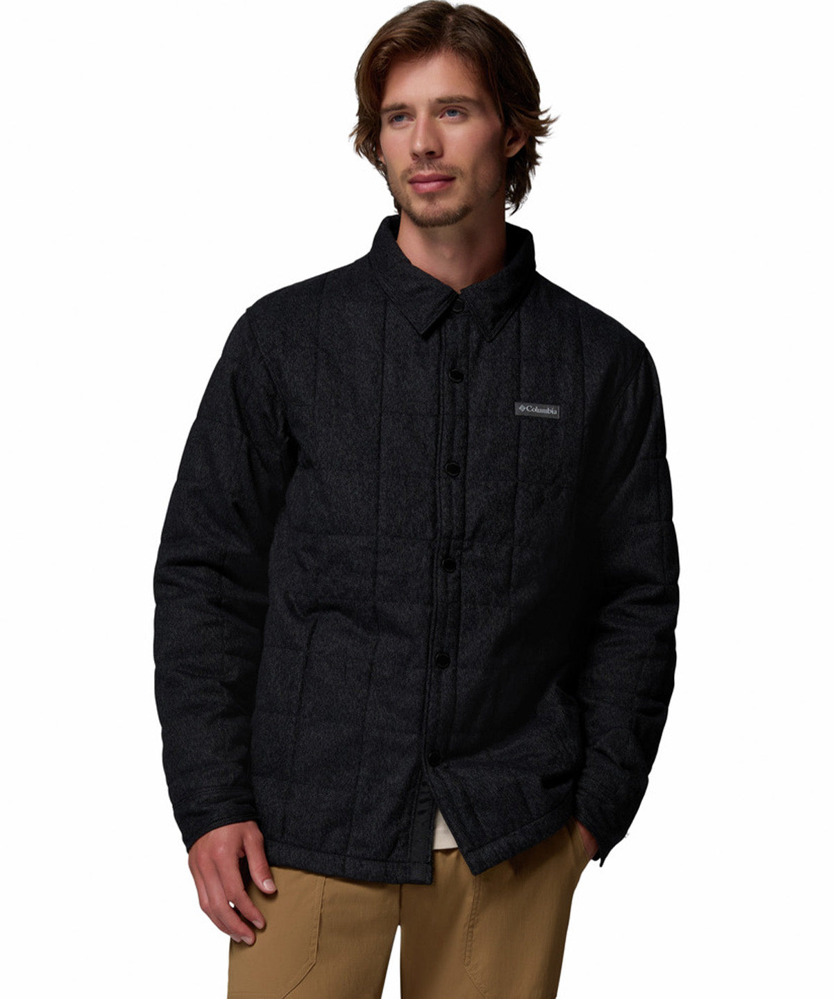 Camisa Manga Larga Hombre Landroamer Negro Columbia