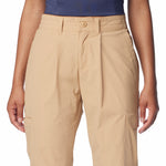Pantalón Mujer Boundless Trek Pleated Beige Columbia