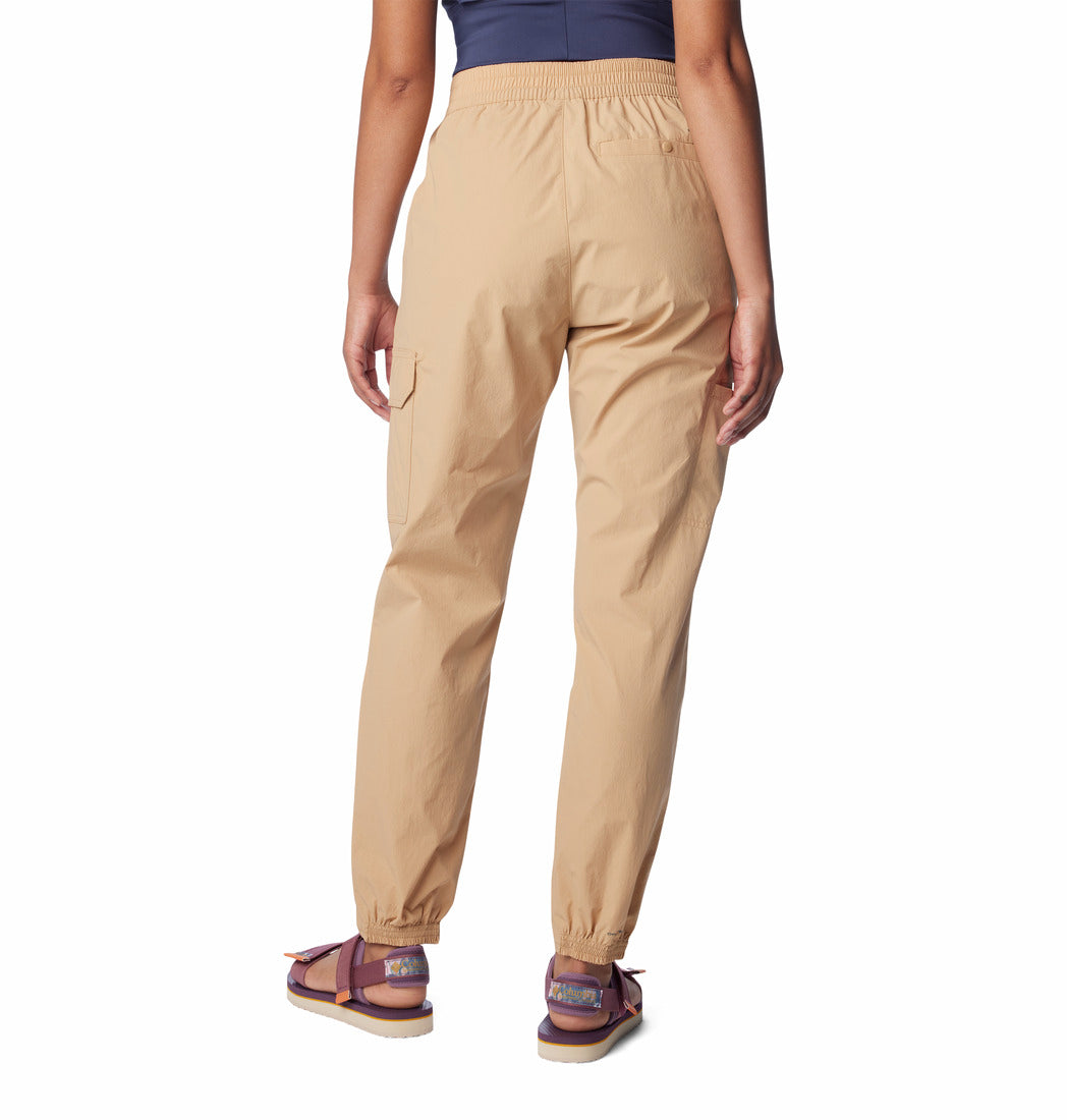 Pantalón Mujer Boundless Trek Pleated Beige Columbia