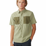Camisa Manga Corta Hombre Trail Sender Verde Mountain Hardwear