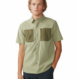 Camisa Manga Corta Hombre Trail Sender Verde Mountain Hardwear