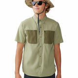 Camisa Manga Corta Hombre Trail Sender Verde Mountain Hardwear