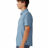 Camisa Manga Corta Hombre Trail Sender Azul Mountain Hardwear