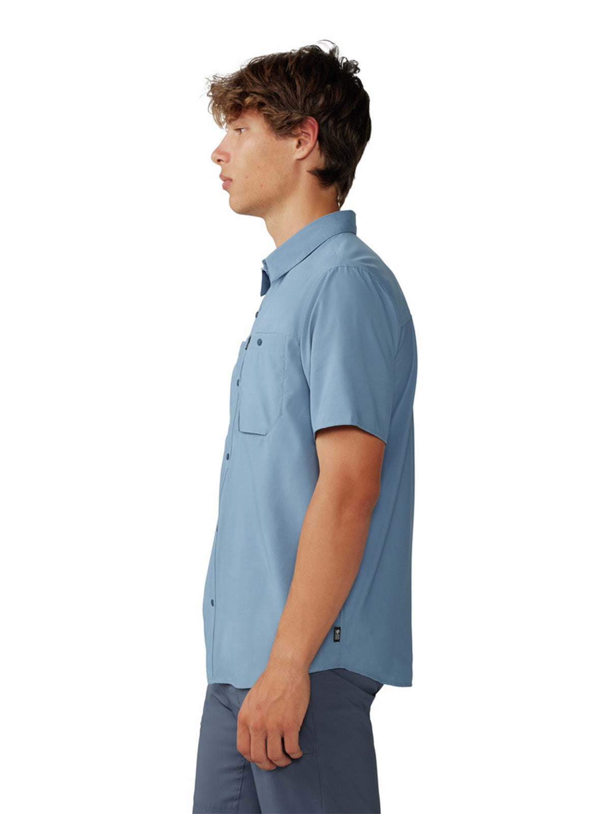 Camisa Manga Corta Hombre Trail Sender Azul Mountain Hardwear