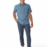 Camisa Manga Corta Hombre Trail Sender Azul Mountain Hardwear