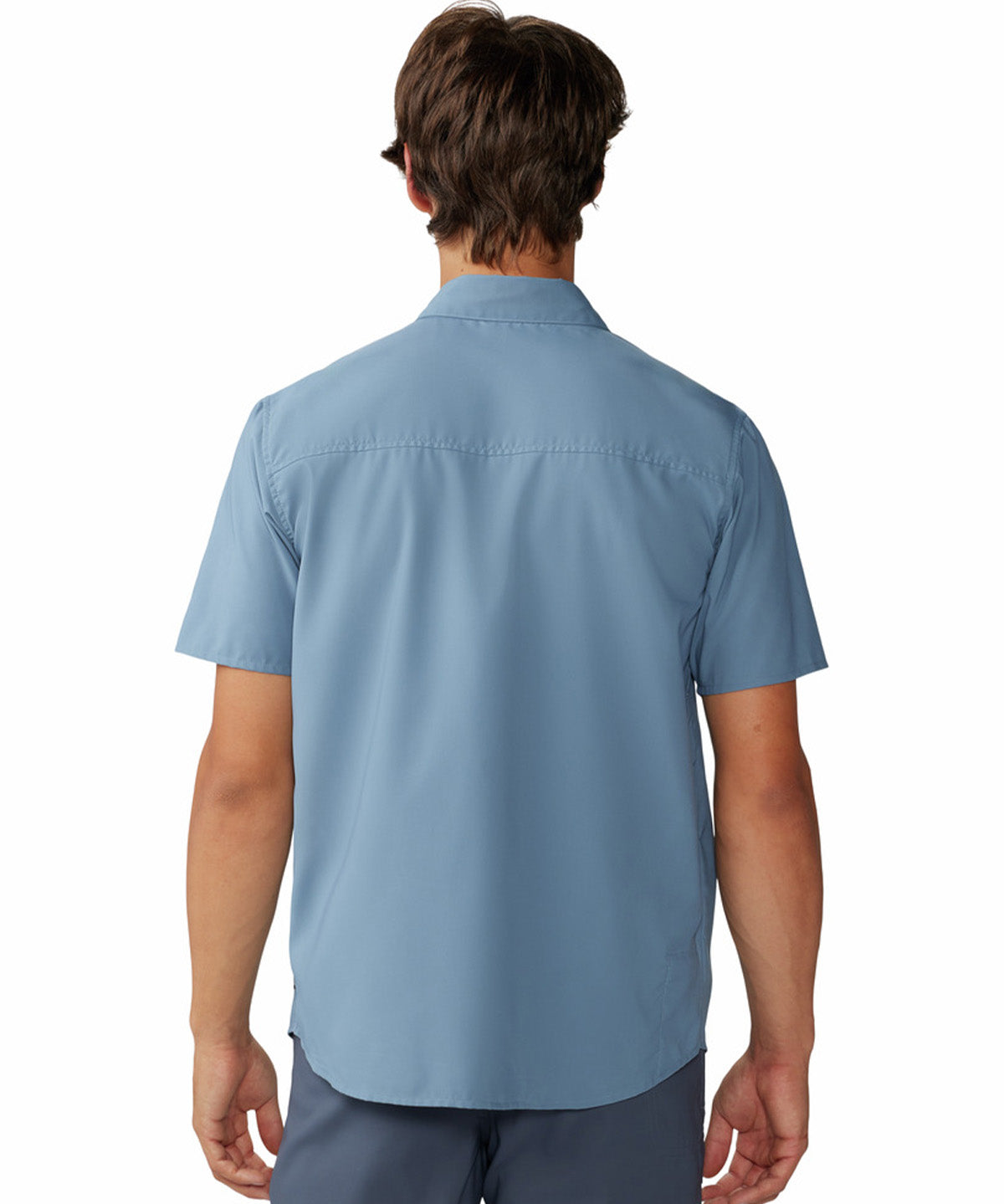Camisa Manga Corta Hombre Trail Sender Azul Mountain Hardwear