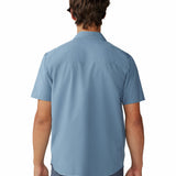 Camisa Manga Corta Hombre Trail Sender Azul Mountain Hardwear
