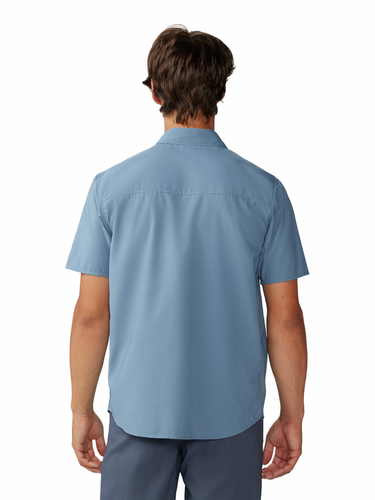 Camisa Manga Corta Hombre Trail Sender Azul Mountain Hardwear
